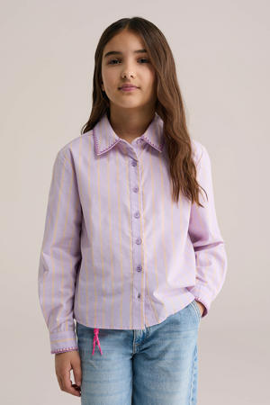 gestreepte blouse lila