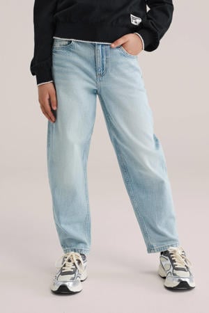 high waist barrel jeans light blue denim