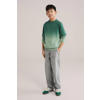 WE Fashion trui groen fijn gebreid