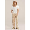 WE Fashion straight casual broek beige