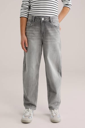 barrel jeans grey denim