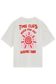 thumbnail: WE Fashion T-shirt met backprint wit