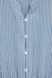 thumbnail: WE Fashion gestreepte korte jurk blauw