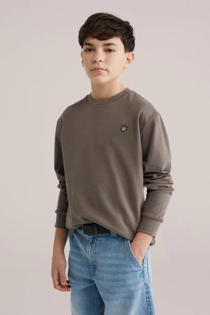 longsleeve grijsbruin