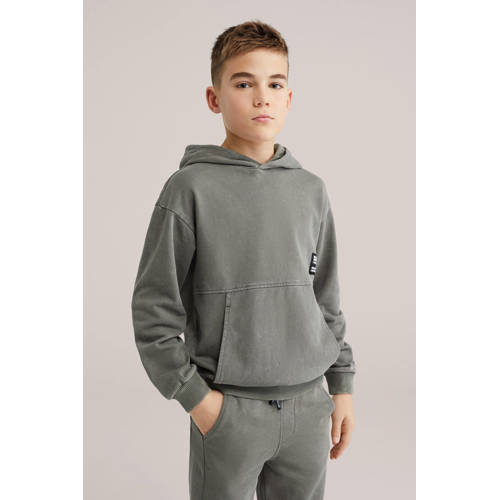 Salty Dog hoodie olijfgroen Sweater Effen - maat 158/164 afbeelding