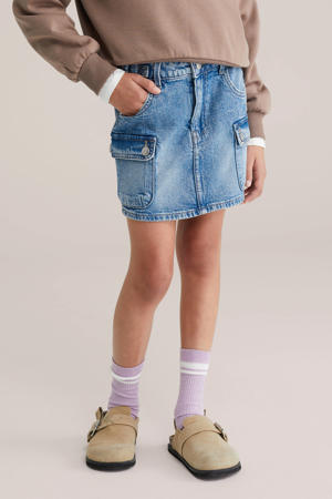 denim spijkerrok medium blue denim