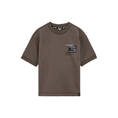 Salty Dog T-shirt taupe Bruin Jongens Katoen Ronde hals Effen - maat 110/116 afbeelding