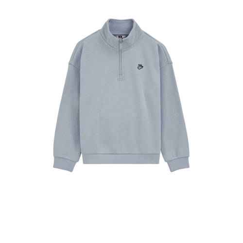 WE Fashion pullover lichtblauw Sweater Effen - maat 98/104 afbeelding
