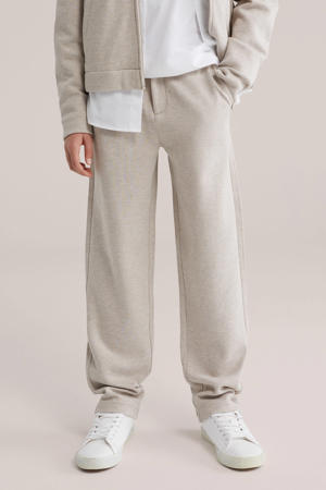 tapered casual broek beige