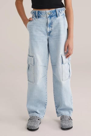straight leg jeans light blue denim