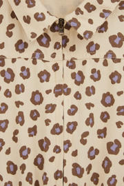 thumbnail: WE Fashion Straight jumpsuit ecru met panterprint