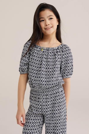 off shoulder top zwart