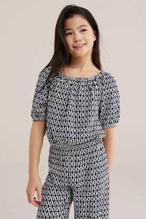 off shoulder top zwart