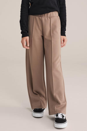 loose casual broek lichtbruin