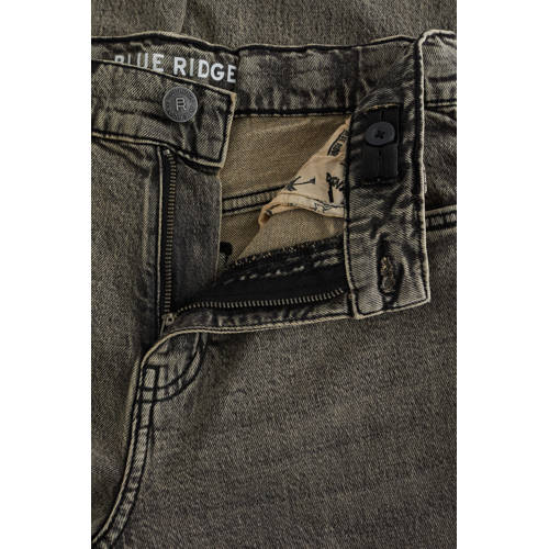 WE Fashion loose fit jeans grey denim Grijs Effen - maat 140 afbeelding