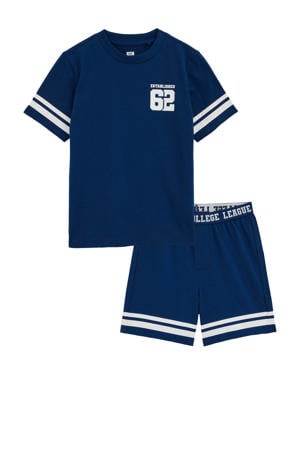 shortama marineblauw