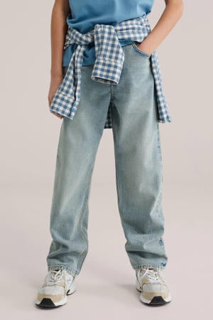loose fit jeans baggy jeans light blue denim