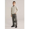 WE Fashion trui beige fijn gebreid