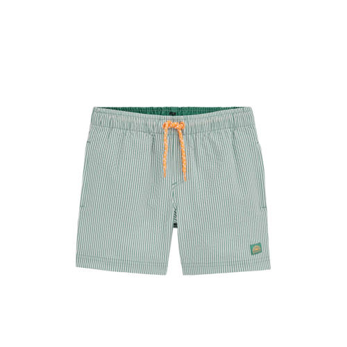 WE Fashion zwemshort groen gestreept Jongens Polyester Streep - maat 98/104 afbeelding