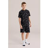 WE Fashion   shortama met all over print zwart