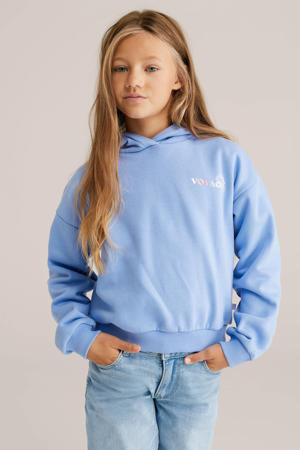 hoodie met backprint blauw