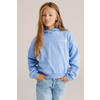 WE Fashion hoodie met backprint blauw