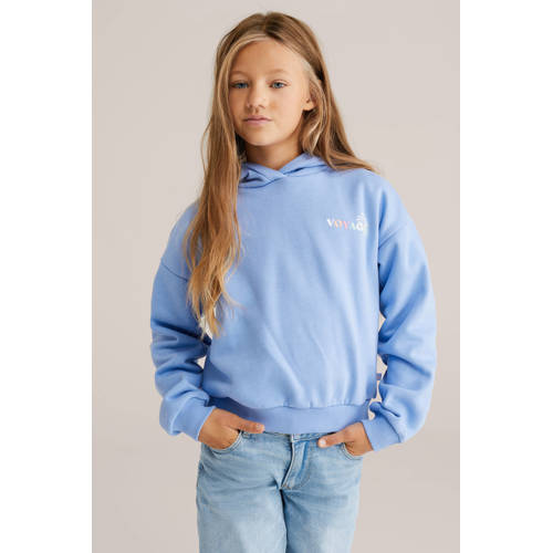 WE Fashion hoodie met backprint blauw Sweater Backprint - maat 122/128 afbeelding