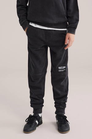 slim casual broek zwart