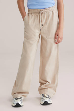 straight casual broek beige