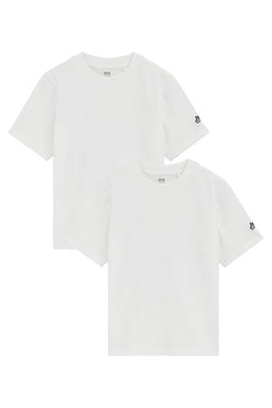 T-shirt wit -set van 2