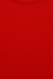 thumbnail: WE Fashion midi jurk rib gebreid rood