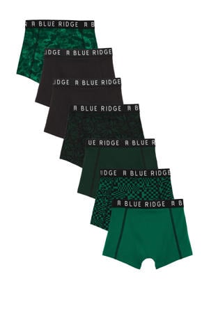 boxershort - groen/zwart (set van 7)