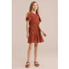 WE Fashion korte jurk bruin