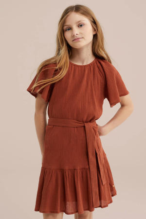 korte jurk bruin