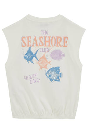 T-shirt met backprint wit