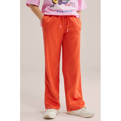 WE Fashion loose casual broek oranje Meisjes Polyester Effen - maat 122 afbeelding