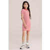 WE Fashion gestreepte korte jurk rood