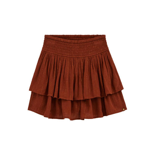 WE Fashion Rok Rood Meisjes Viscose Effen - maat 158/164 - glitter afbeelding