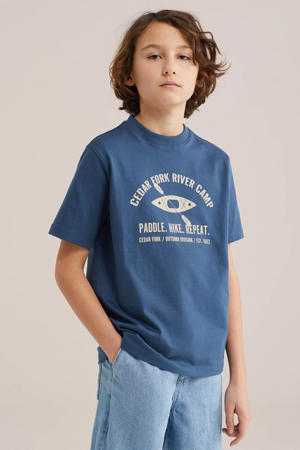 T-shirt donkerblauw