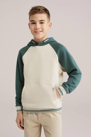 sweater met backprint beige
