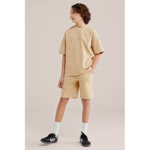 WE Fashion sweater zand Beige Effen - maat 158/164 afbeelding