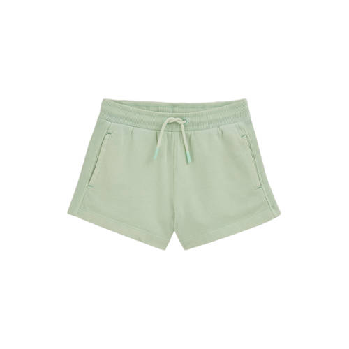 WE Fashion straight sweatshort mintgroen Korte broek Effen - maat 170/176 afbeelding
