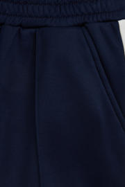thumbnail: WE Fashion straight sweatshort donkerblauw