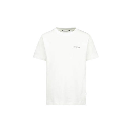 Airforce T-shirt Wit Jongens Katoen Ronde hals Effen - maat 6 afbeelding