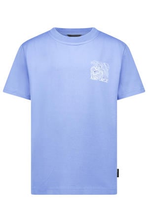 T-shirt met backprint blauw