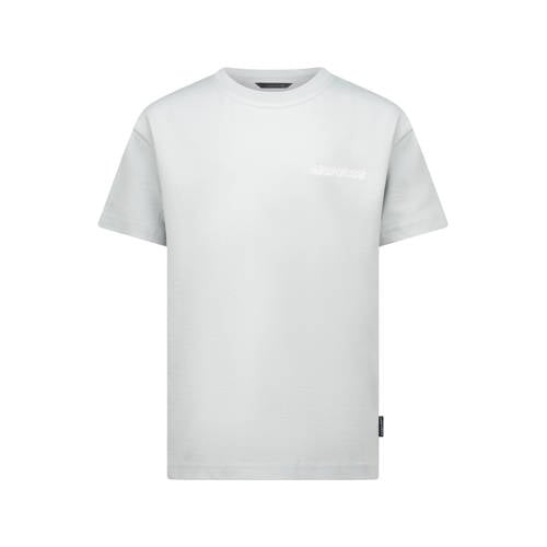 Airforce T-shirt met backprint lichtgrijs Jongens Katoen Ronde hals Backprint - maat 16 afbeelding