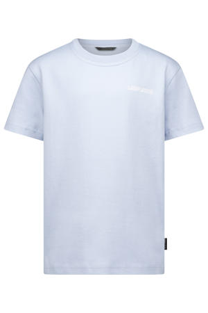 T-shirt met backprint lichtblauw