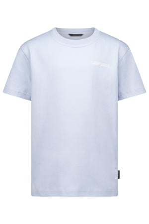 T-shirt met backprint lichtblauw