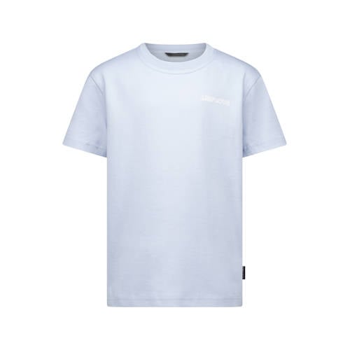 Airforce T-shirt met backprint lichtblauw Jongens Katoen Ronde hals Backprint - maat 16 afbeelding