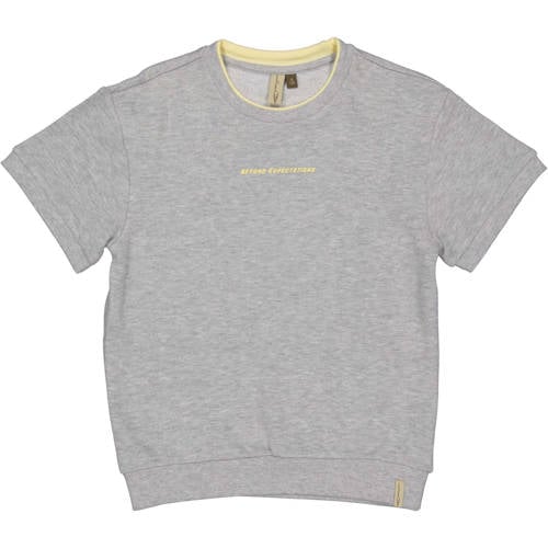 LEVV Little T-shirt lichtgrijs Jongens Sweat Ronde hals Gemêleerd - maat 134 afbeelding